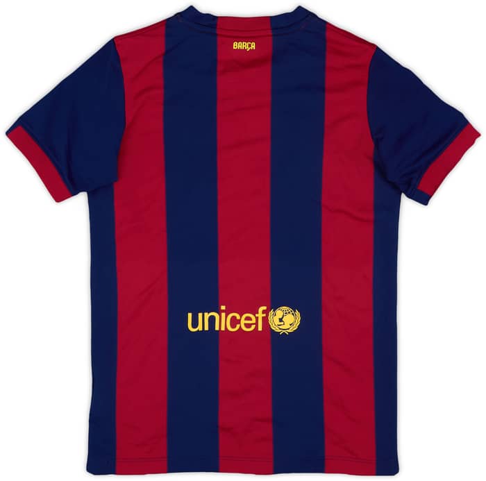 2014-15 Barcelona Home Shirt - 8/10 - (L.Boys)