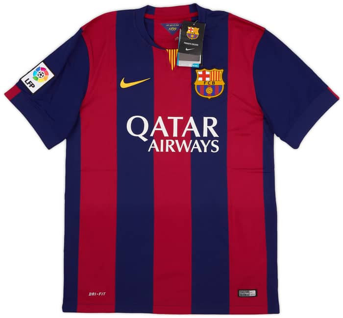 2014-15 Barcelona Home Shirt Pique #3 (M)