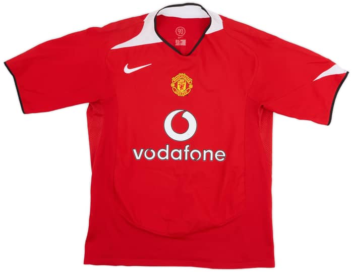 2004-06 Manchester United Home Shirt Smith #14 - 6/10 - (M)