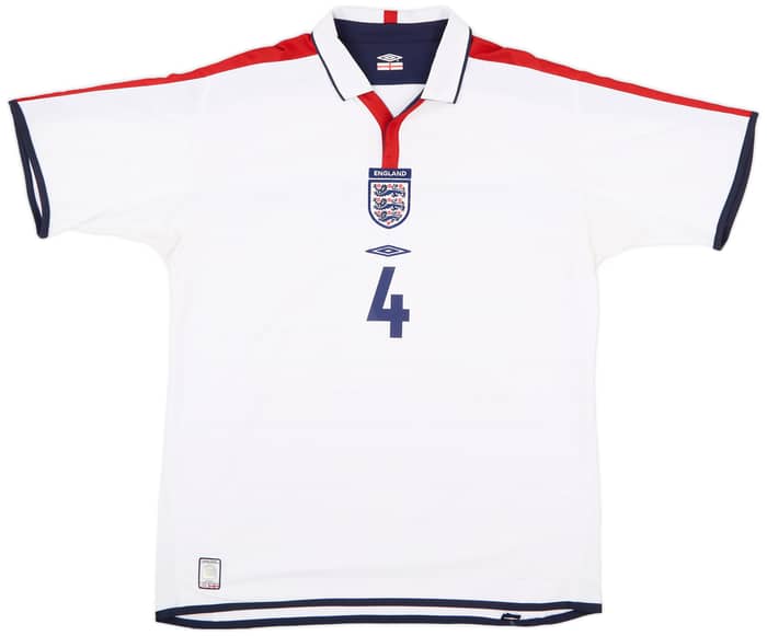 2003-05 England Home Shirt Gerrard #4 - 6/10 - (XL)