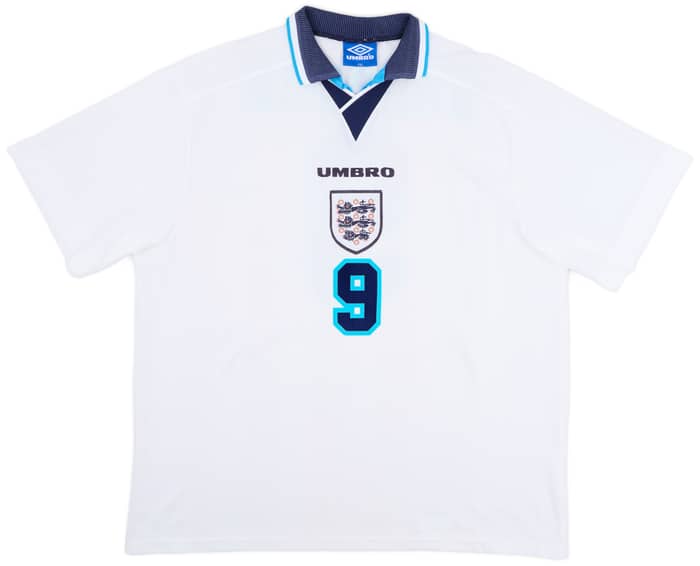 1995-97 England Home Shirt Shearer #9 - 8/10 - (XXL)