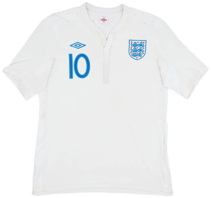 2010-11 England Home Shirt Rooney #10 - 5/10 - (M)