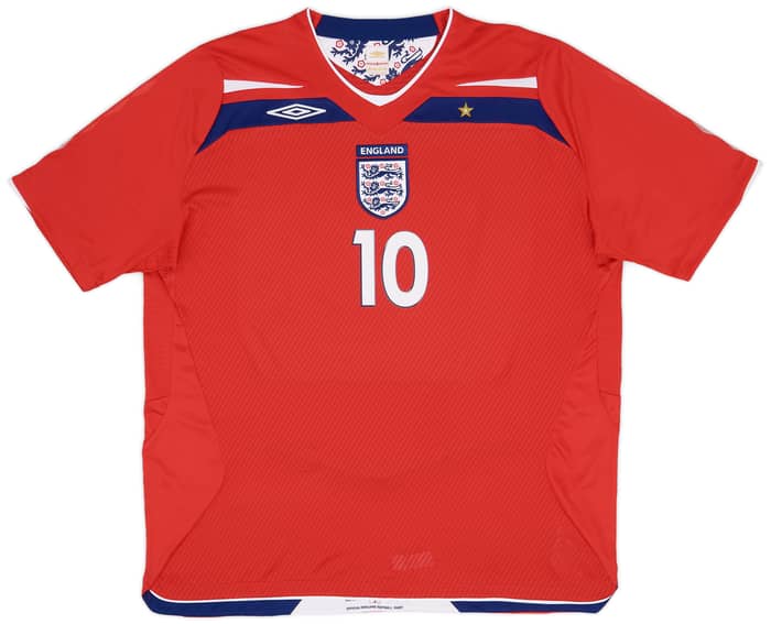 2008-10 England Away Shirt Rooney #10 - 9/10 - (XXL)