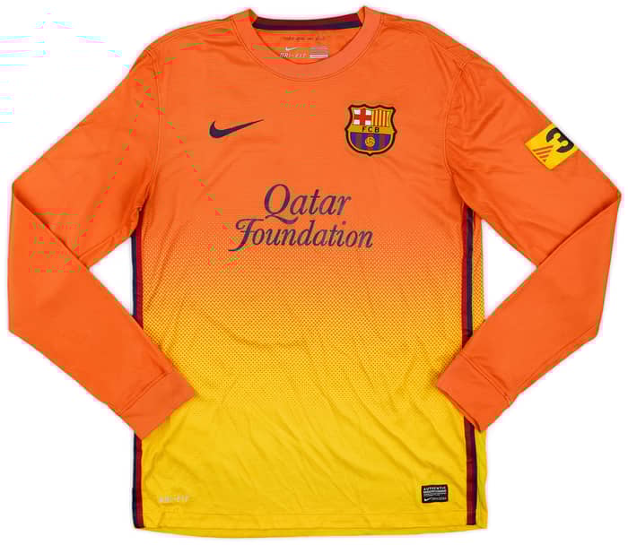 2012-13 Barcelona Away L/S Shirt Messi #10 - 5/10 - (S)