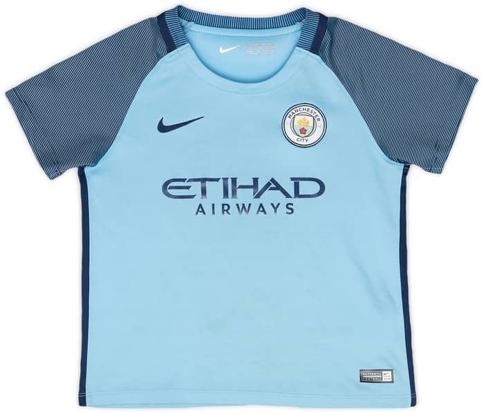 2016-17 Manchester City Home Shirt - 6/10 - (5-6 Years)
