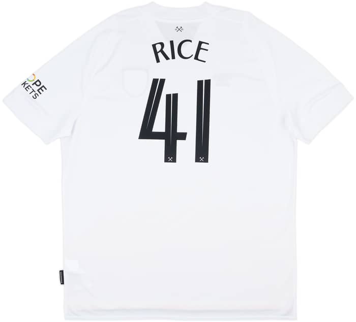 2022-23 West Ham Third Shirt Rice #41 - As New