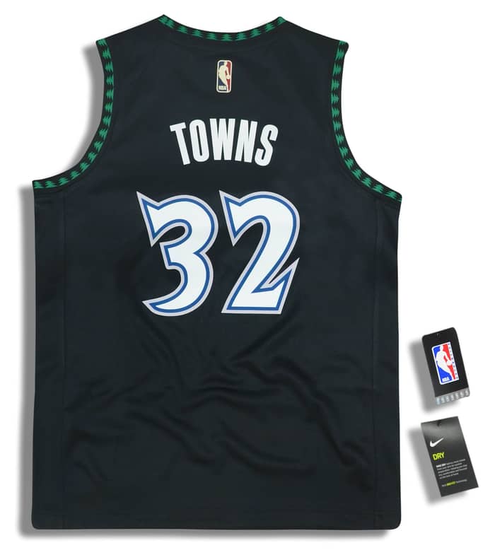 1996 Minnesota Timberwolves Towns #32 Nike Hardwood Classics Swingman Jersey Y - W/Tags