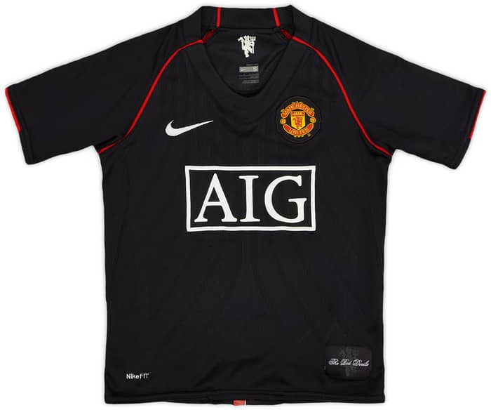 2007-08 Manchester United Away Shirt - 8/10 - (S.Boys)