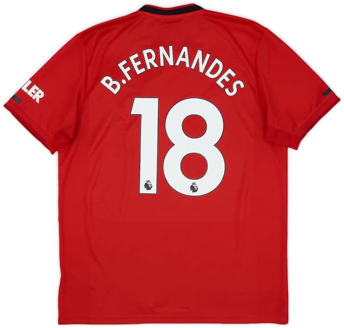 2019-20 Manchester United Home Shirt B.Fernandes #18 - 9/10 - (L)