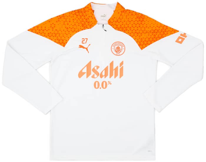 2023-24 Manchester City Player Issue 1/4 Zip Training Top # - 7/10