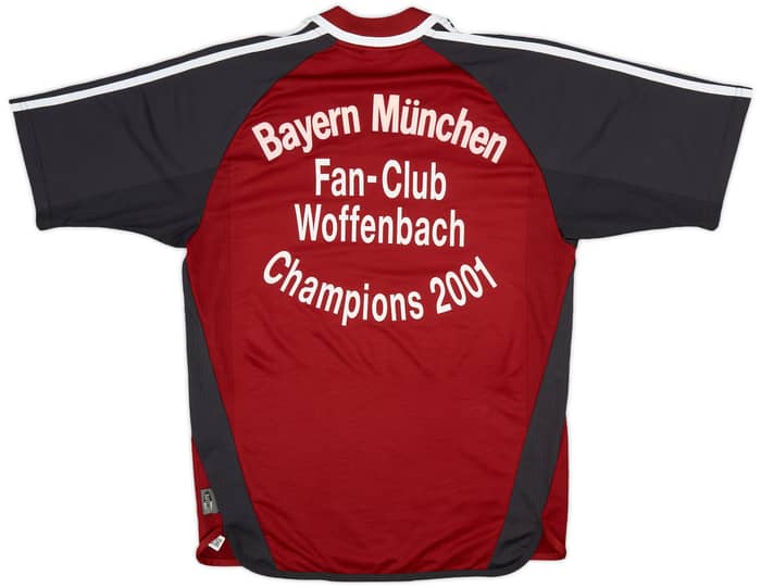 2001-02 Bayern Munich Home Shirt Fan-Club Woffenbach Champions 2001 - 8/10 - (S)