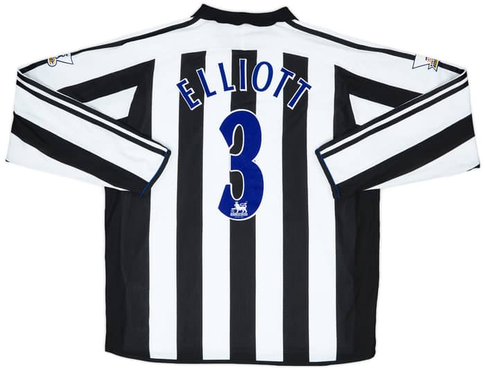 2003-04 Newcastle Match Issue Home Shirt Elliott #3
