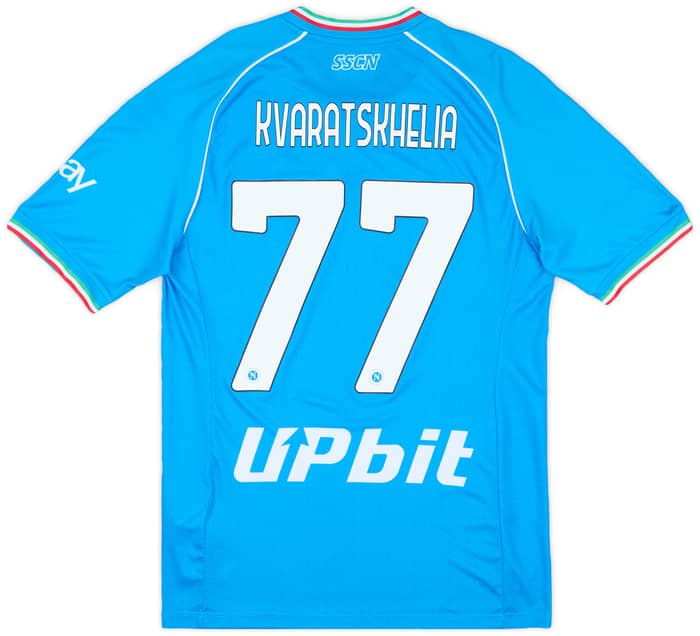2023-24 Napoli Home Shirt Kvaratskhelia #77