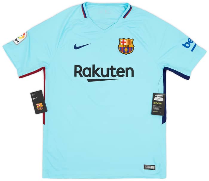 2017-18 Barcelona Away Shirt Pique #3