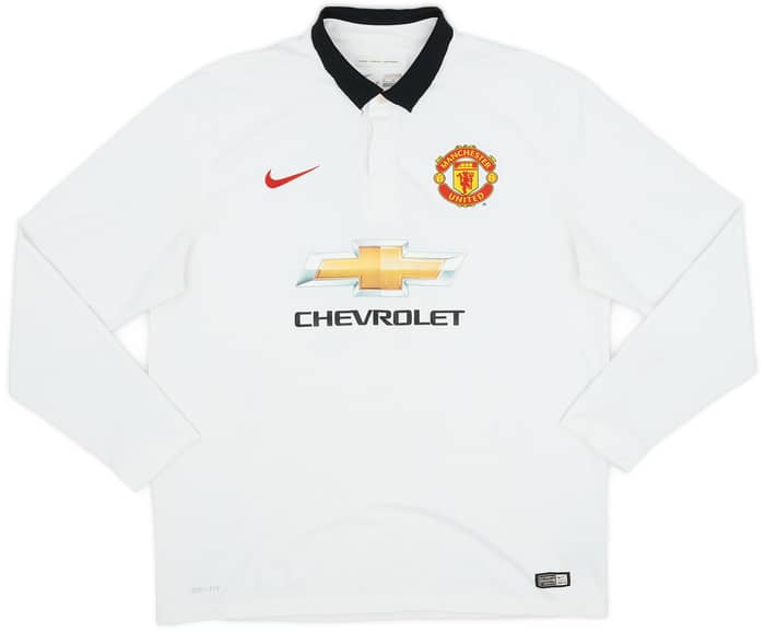 2014-15 Manchester United Away L/S Shirt v.Persie #20 - 8/10 - (XL)