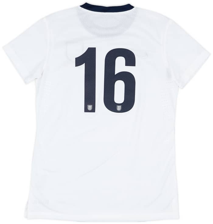 2013 England Women Match Issue Home Shirt #16