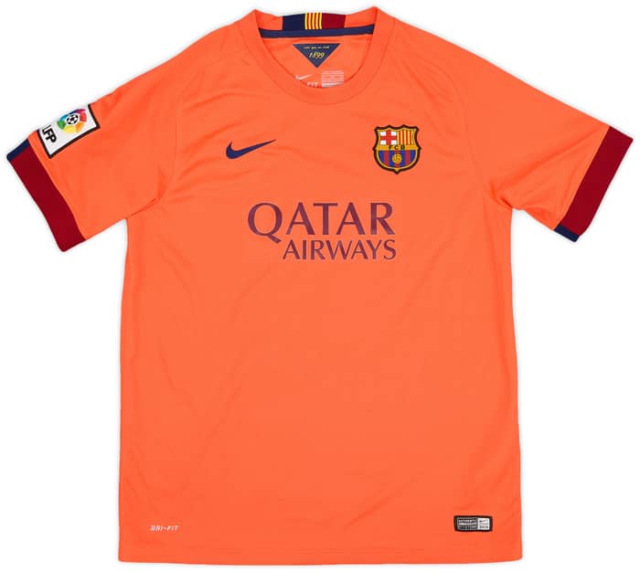 2014-15 Barcelona Away Shirt - 8/10 - (XL.Boys)