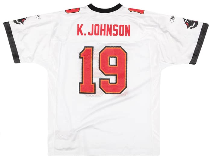 2002-03 Tampa Bay Buccaneers K. Johnson #19 Reebok On Field Jersey (Away) XL