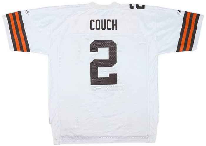2002-03 Cleveland Browns Couch #2 Reebok On Field Away Jersey - 3/10 - (XL)