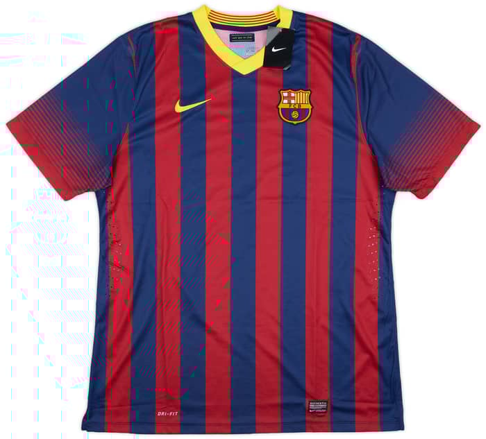 2013-14 Barcelona Player Issue Home Shirt Messi #10 (XXL)