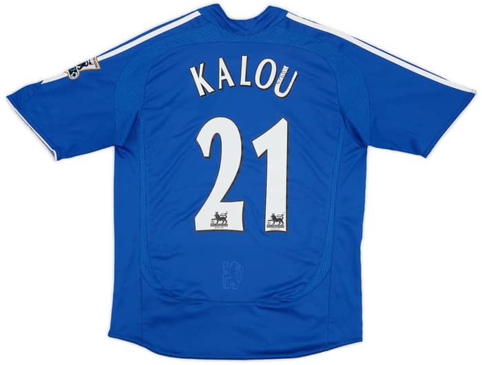 2006-08 Chelsea Home Shirt Kalou #21 - 5/10 - (L.Boys)