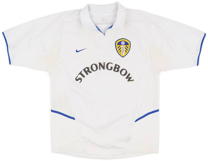 2002-03 Leeds United Home Shirt Radebe #5 - 7/10 - (L)