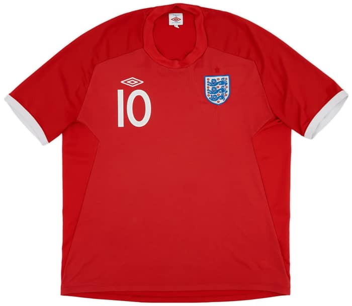 2010-11 England Away Shirt Rooney #10 - 7/10 - (XXL)