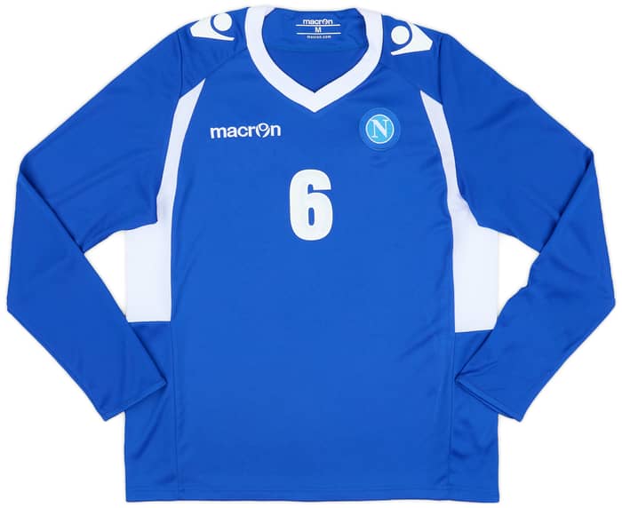 2014-15 Napoli Player Issue Training L/S Tee # - 7/10 - (XL)