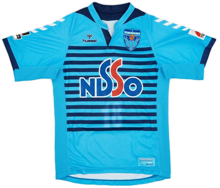2007-08 Yokohama FC Home Shirt Ono #18 - 4/10 - (S)