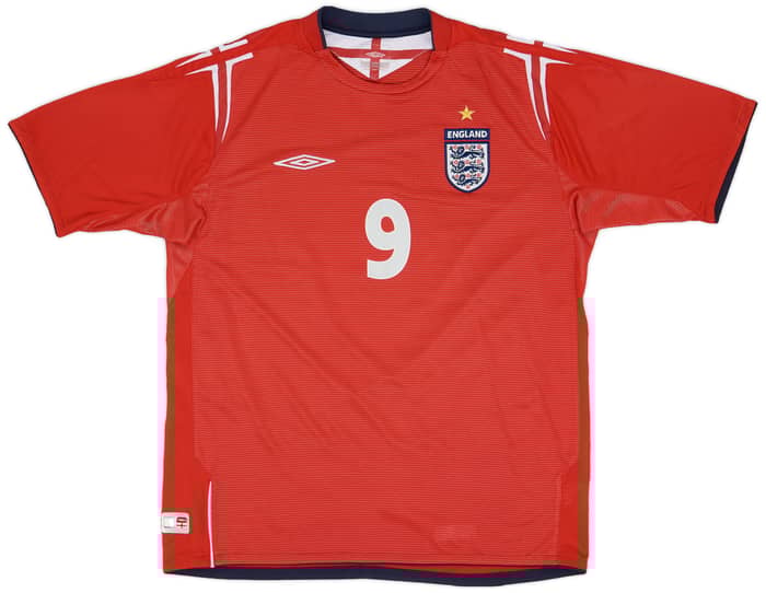 2004-06 England Away Shirt Rooney #9 - 6/10 - (L)
