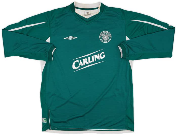 2004-05 Celtic Away L/S Shirt Juninho #7 - 7/10 - (L)