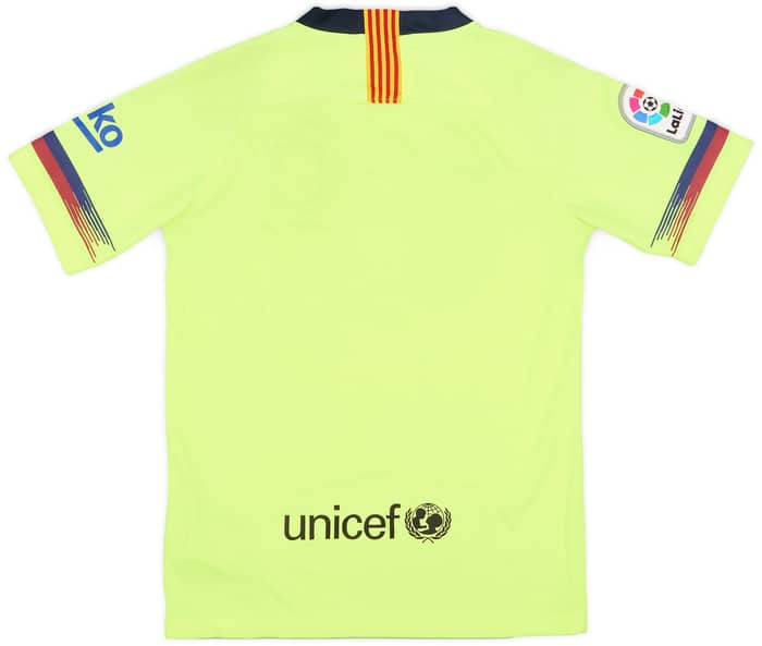 2018-19 Barcelona Away Shirt - 6/10 - (M.Boys)