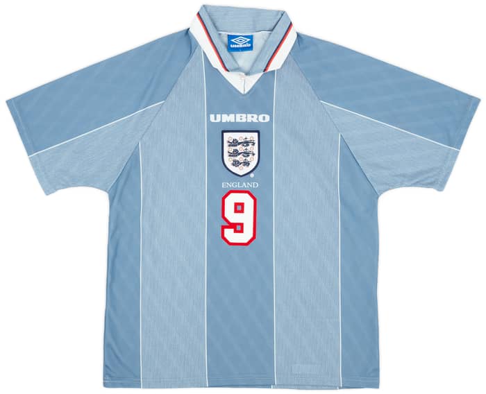 1996-97 England Away Shirt Shearer #9 - 9/10 - (L)
