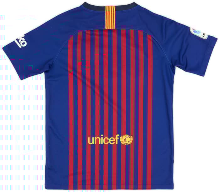 2018-19 Barcelona Home Shirt - 8/10 - (XL.Boys)