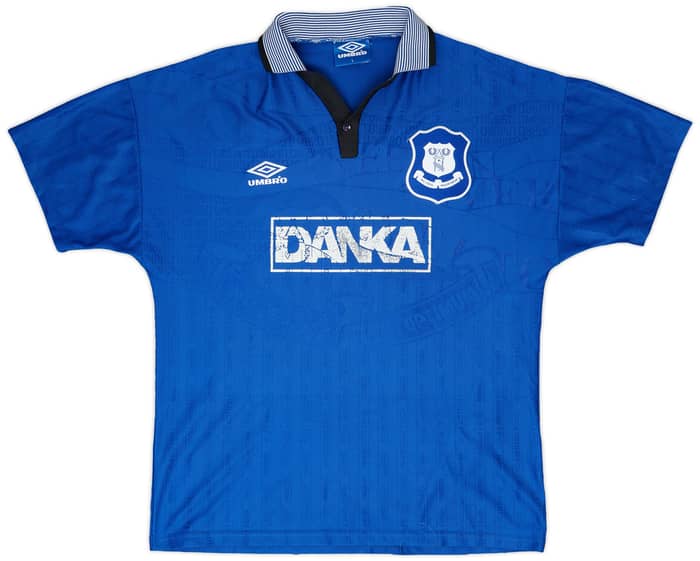 1995-97 Everton Home Shirt Ferguson #9 - 6/10 - (L)