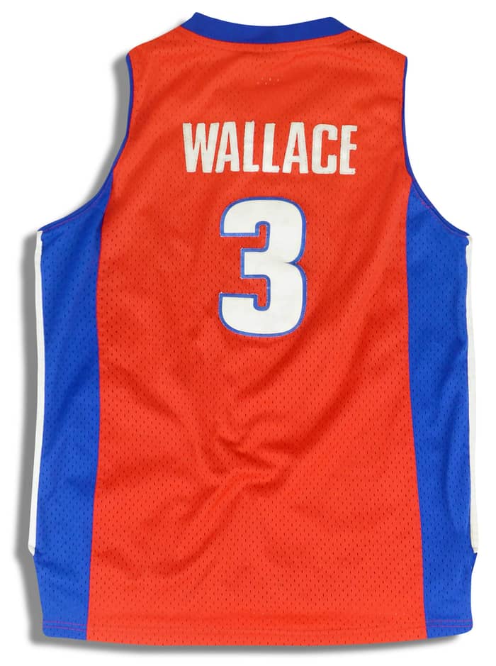 2005-06 Detroit Pistons Wallace #3 Reebok Swingman Jersey (Alternate) Y