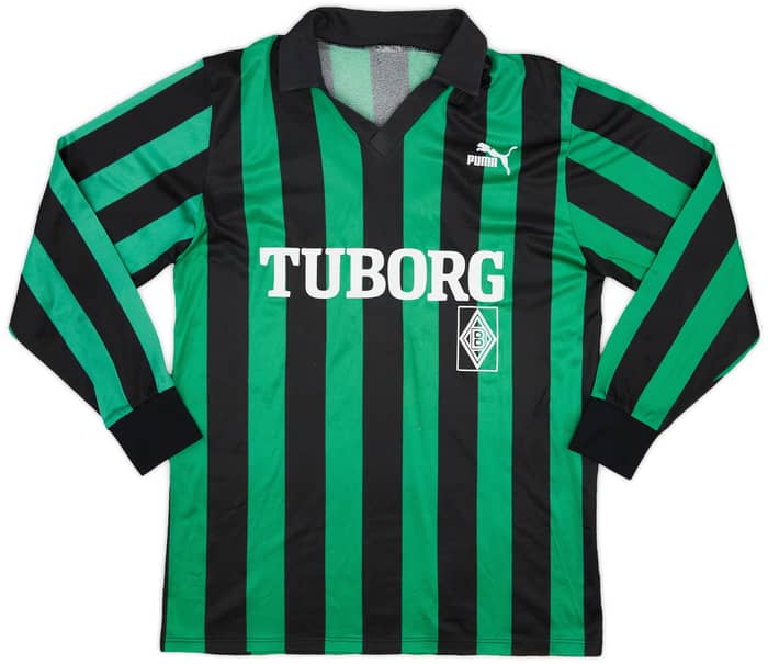 1990-92 Borussia Monchengladbach Away L/S Shirt #9 - 6/10 - (L)