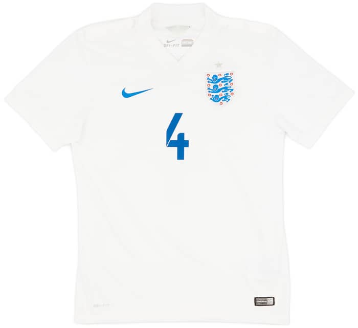 2014-15 England Home Shirt Gerrard #4 - 7/10 - (S)