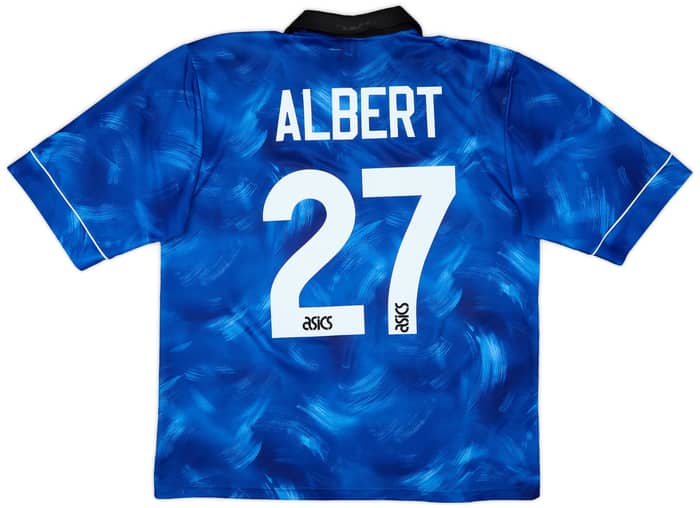 1993-95 Newcastle Away Shirt Albert #27 - 5/10 - (L)