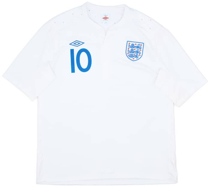 2010-11 England Home Shirt Rooney #10 - 8/10 - (XL)