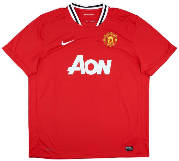 2011-12 Manchester United Home Shirt Vidic #15 - 8/10 - (XXL)