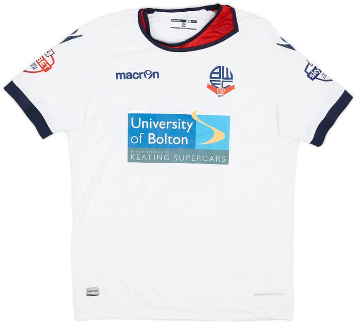 2015-16 Bolton Match Issue Home Shirt Vela #6