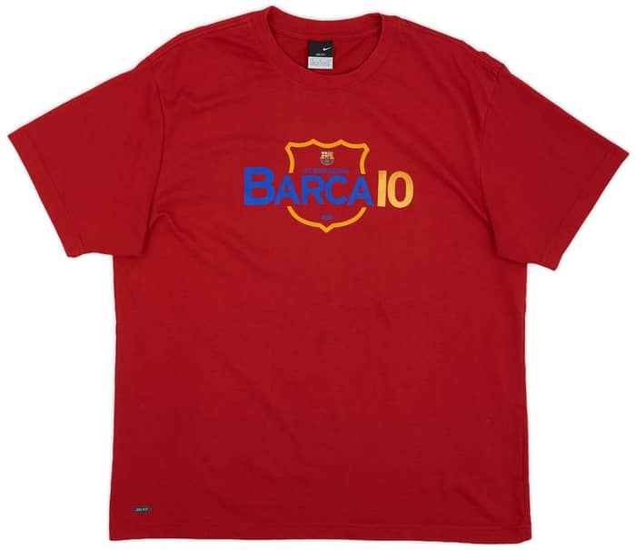 2010-11 Barcelona Nike Graphic Tee - 7/10 - (XL)