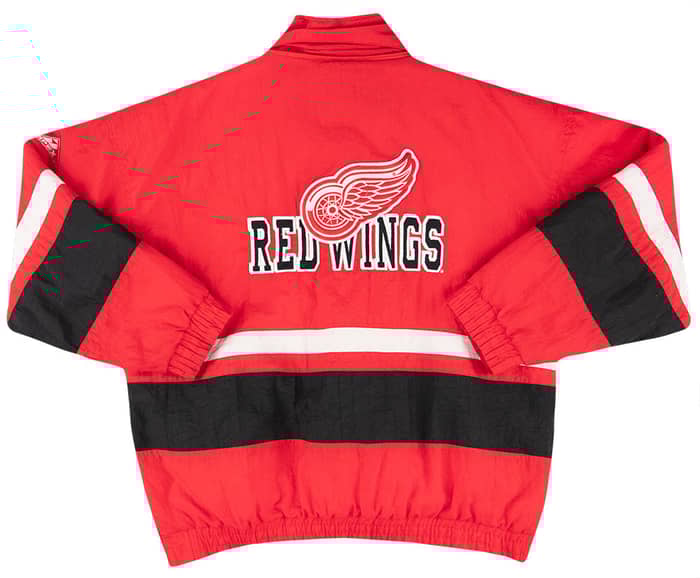 1990s Detroit Red Wings Apex 1/2 Zip Coat L
