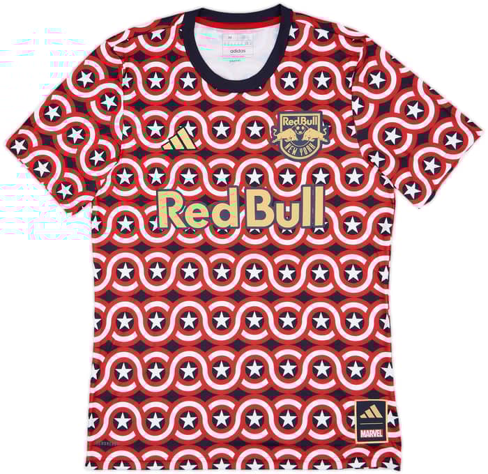 2023 New York Red Bulls adidas x Marvel 'Captain America' Training Shirt - 8/10 - (M)