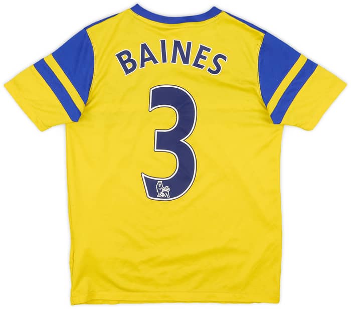 2013-14 Everton Away Shirt Baines #3 - 6/10 - (M.Boys)