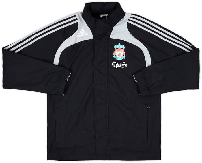 2008-09 Liverpool adidas Hooded Rain Jacket - 6/10 - (S)