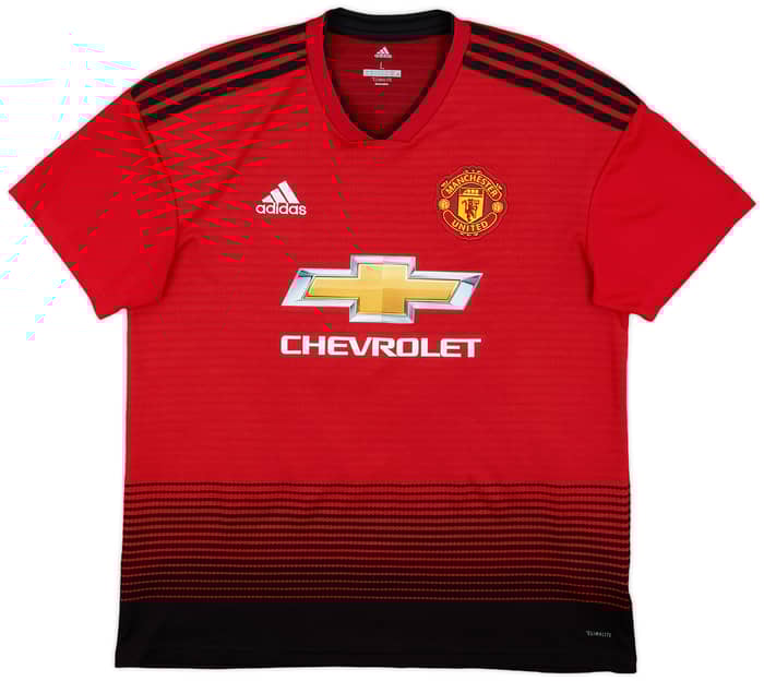 2018-19 Manchester United Home Shirt Young #18 - 9/10 - (L)