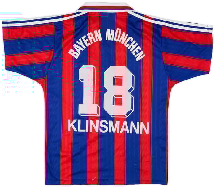 1995-97 Bayern Munich Home Shirt Klinsmann #18 - 6/10 - (S)
