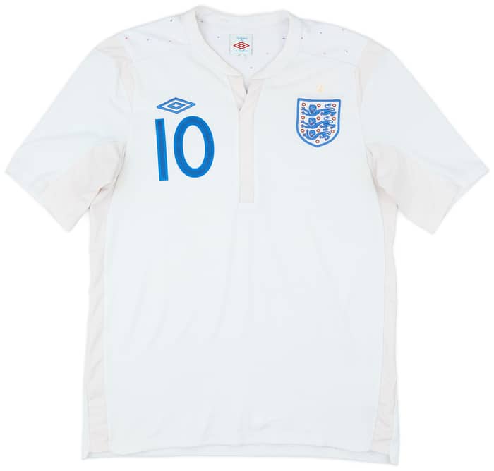 2010-11 England Home Shirt Rooney #10 - 6/10 - (M)